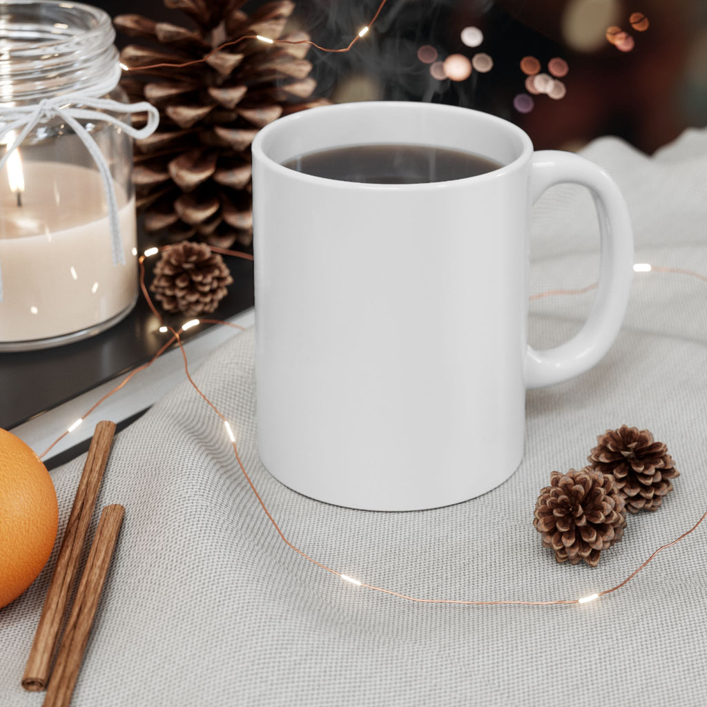 Abstract Gold Texture with Black Rings Mug | Abstract Ceramic Mug