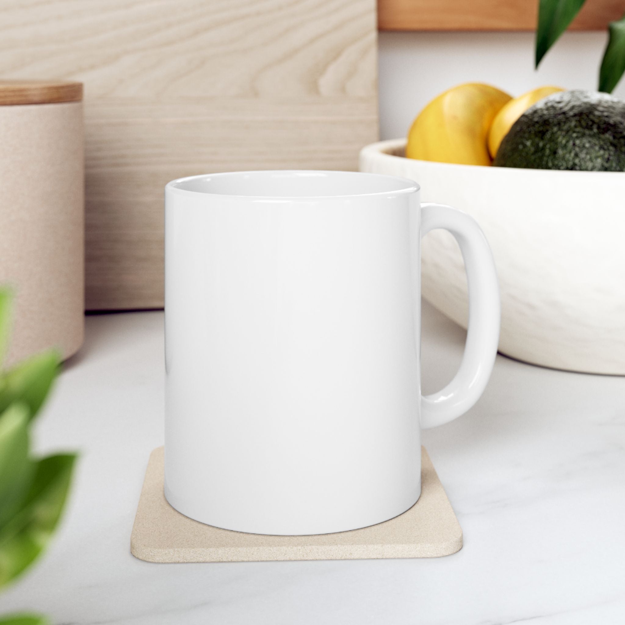 Abstract Gold Texture with Black Rings Mug | Abstract Ceramic Mug