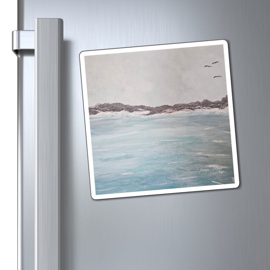 Ocean Breeze Magnet – Seascape Art Refrigerator Magnet