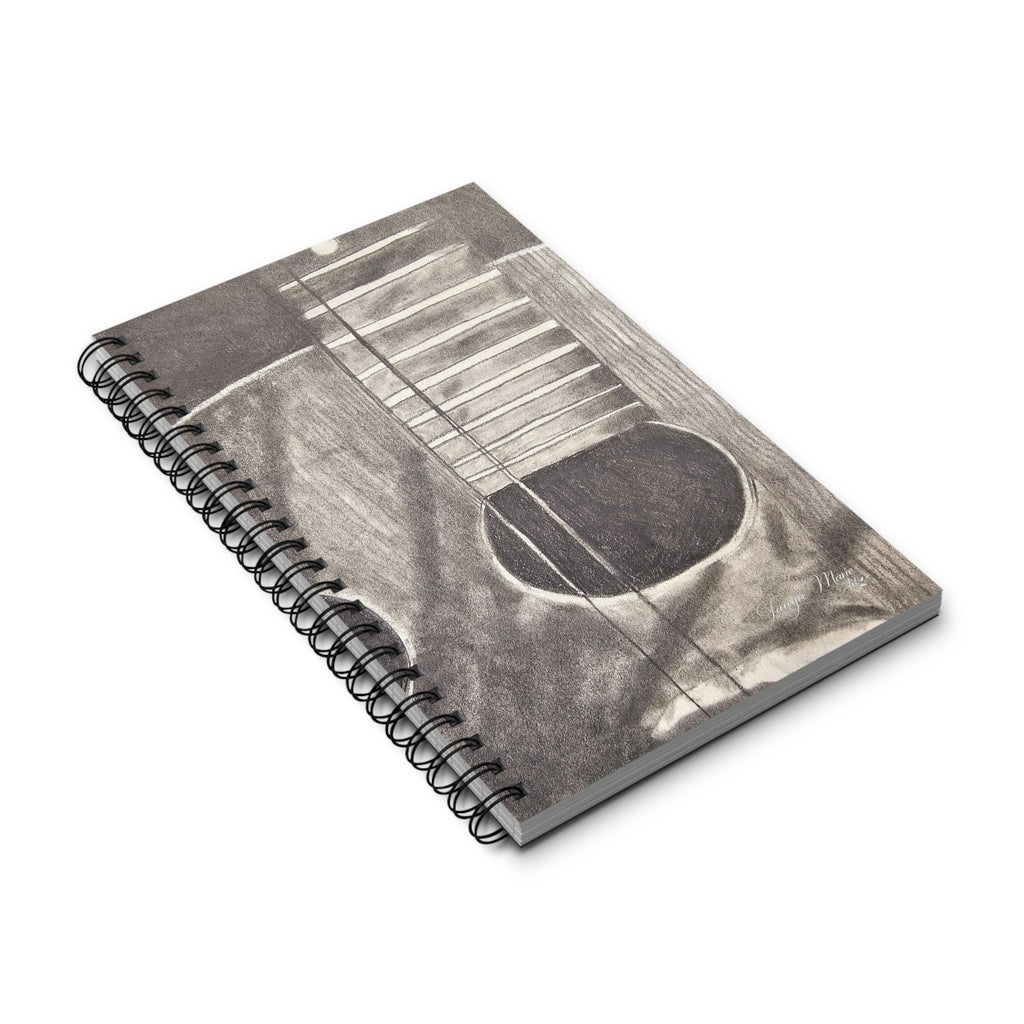 Acoustic Guitar Spiral Journal — Musician Sketchbook & Music Notebook