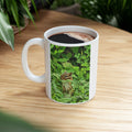 Green Foliage Ceramic Mug — Botanical Coffee Cup (11oz & 15oz)