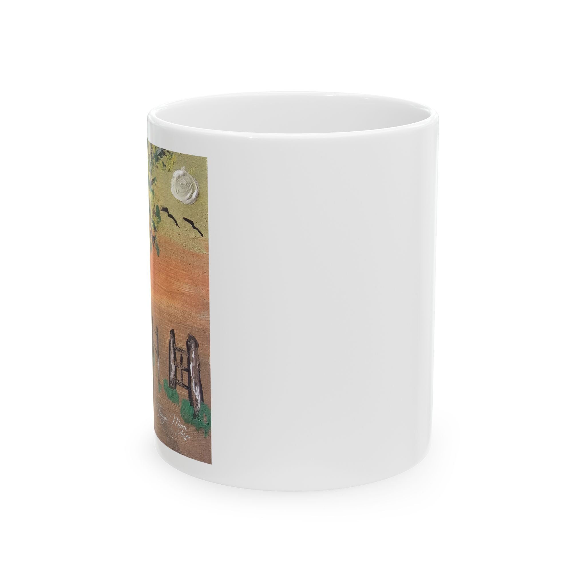 Country Sunset Ceramic Mug — Country Sunset Art Coffee Cup