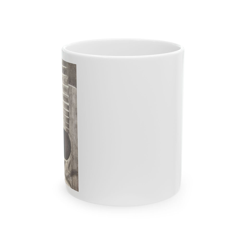 Forgotten Guitar Pencil Sketch Ceramic Mug — Vintage Guitar Coffee Mug (11oz)