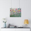 Giclée Art Print — Colorful Wildflower Meadow Wall Art