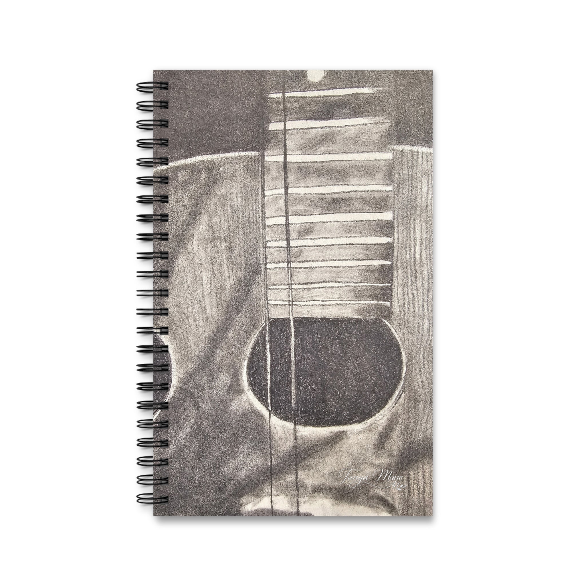 Acoustic Guitar Spiral Journal — Musician Sketchbook & Music Notebook