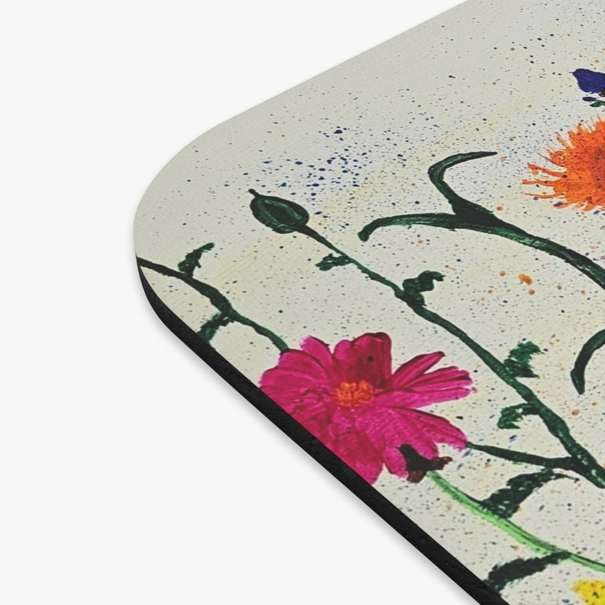 Floral Meadow Mouse Pad — Colorful Wildflower Desk Mat