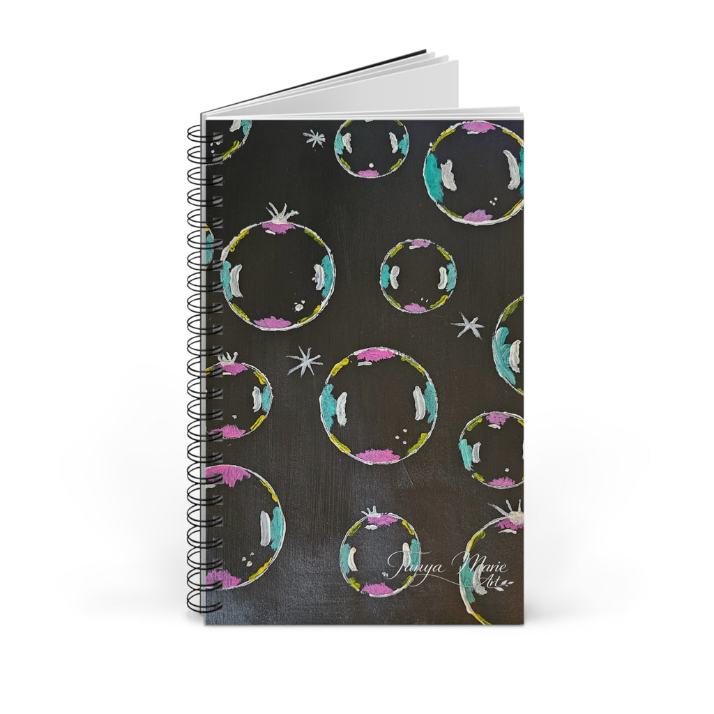 Bubbles - Spiral Journal -Acrylic Art