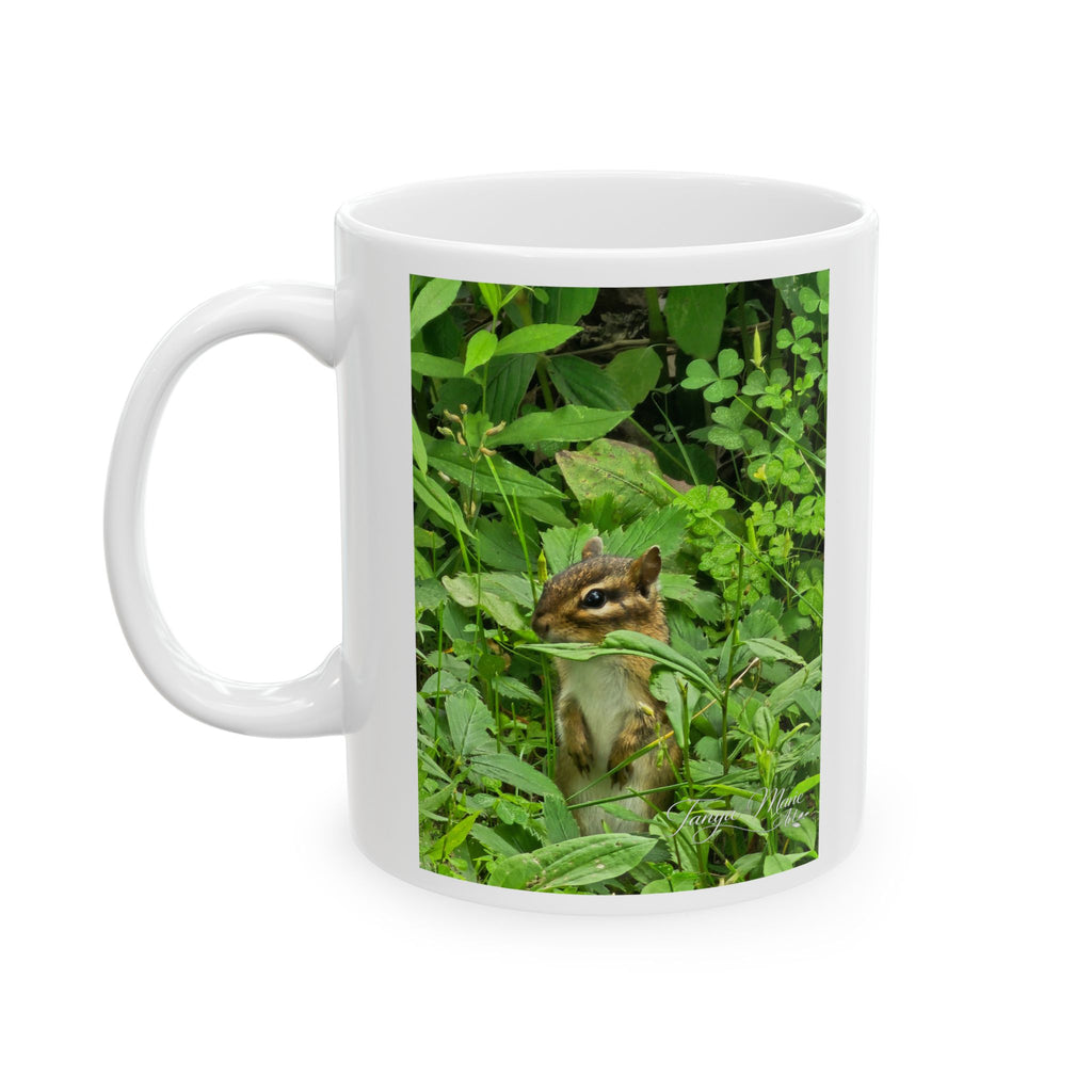 Green Foliage Ceramic Mug — Botanical Coffee Cup (11oz & 15oz)