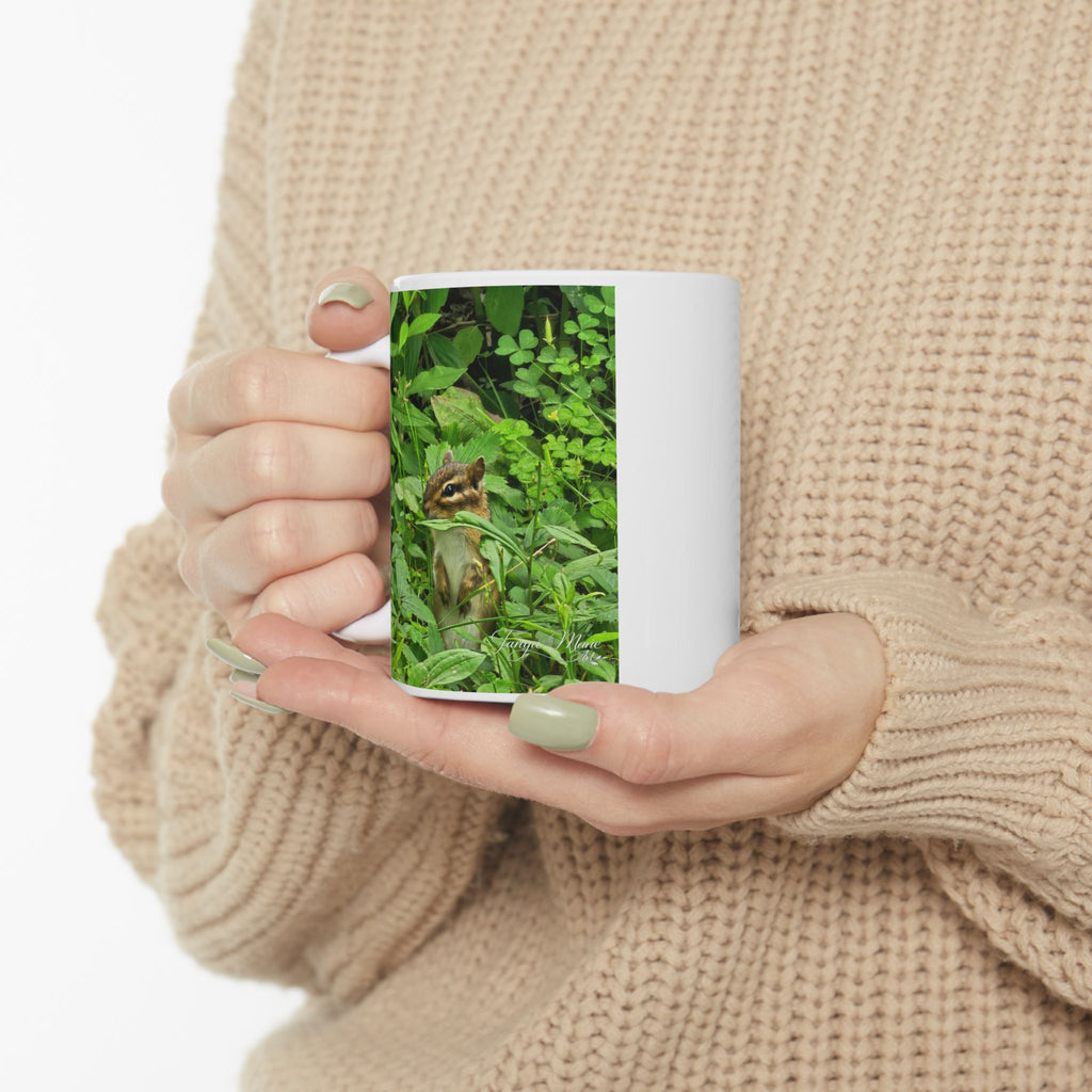 Green Foliage Ceramic Mug — Botanical Coffee Cup (11oz & 15oz)