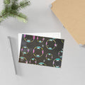 Fine Art Postcard Set — Abstract Bubble Circles on Black (Pack)