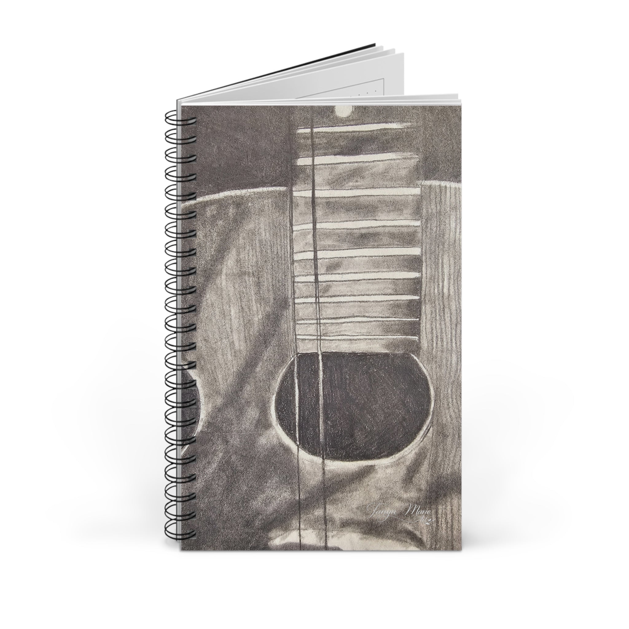 Acoustic Guitar Spiral Journal — Musician Sketchbook & Music Notebook