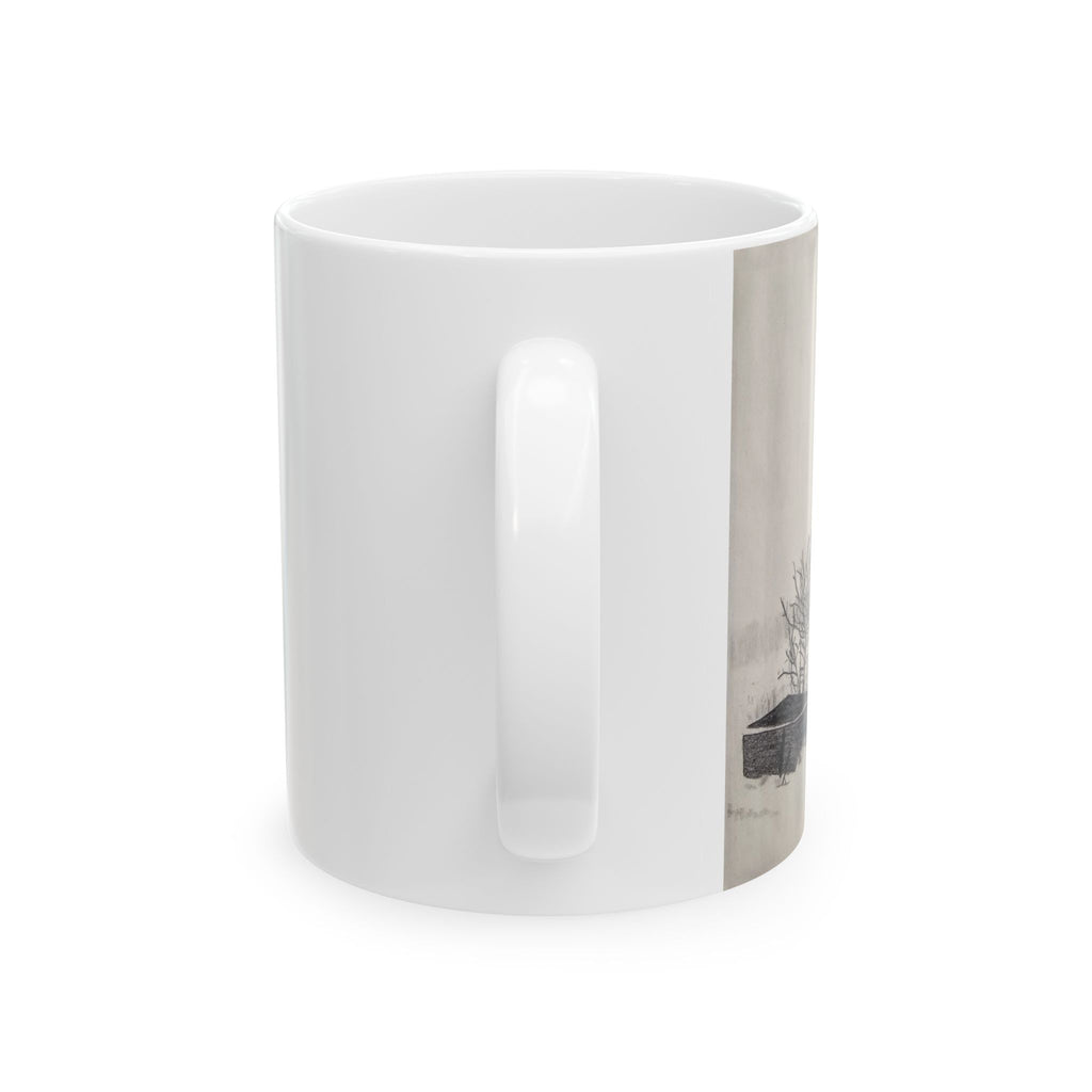Rustic Windmill Farmhouse Ceramic Mug — Vintage Barn Coffee Cup (11oz, 15oz)