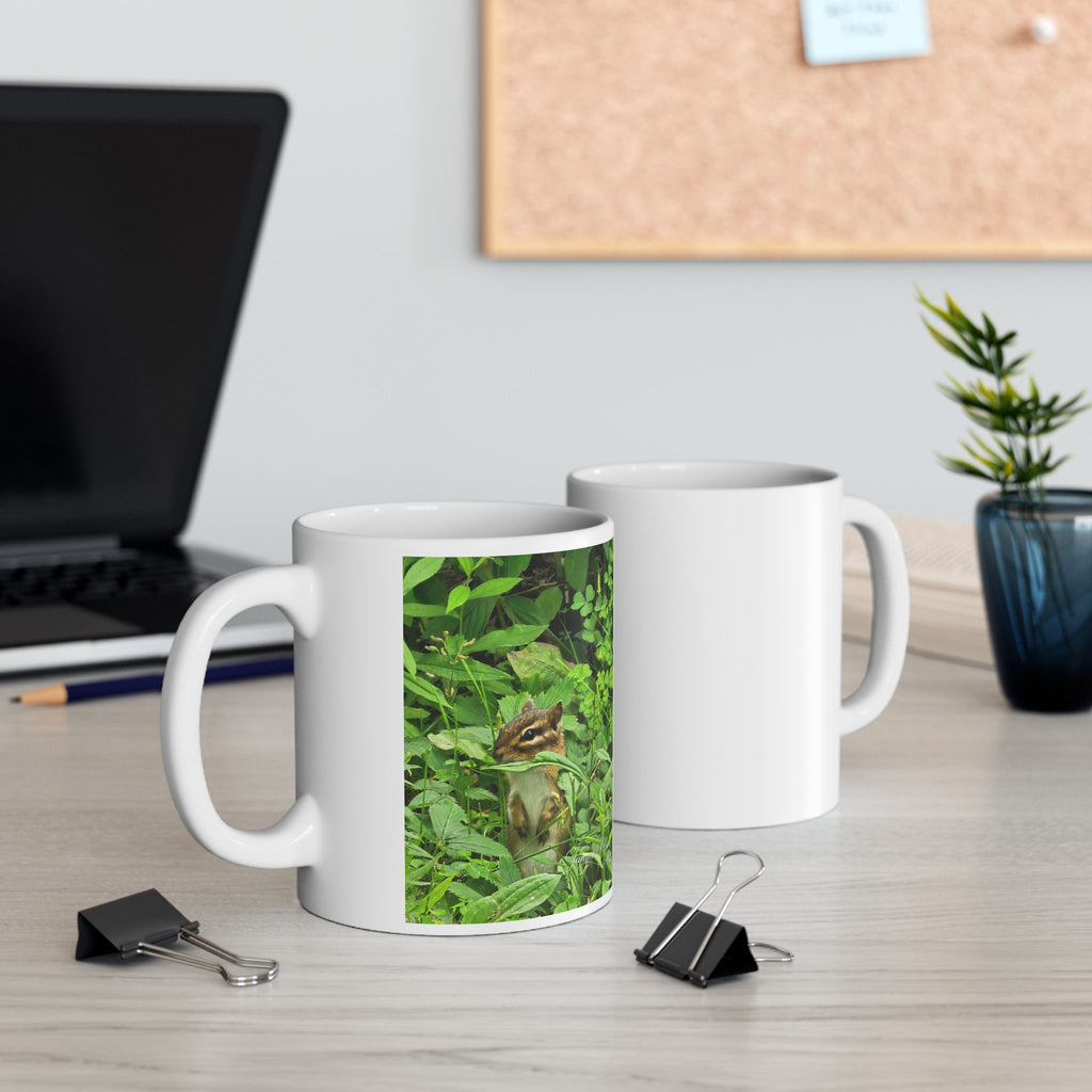 Green Foliage Ceramic Mug — Botanical Coffee Cup (11oz & 15oz)