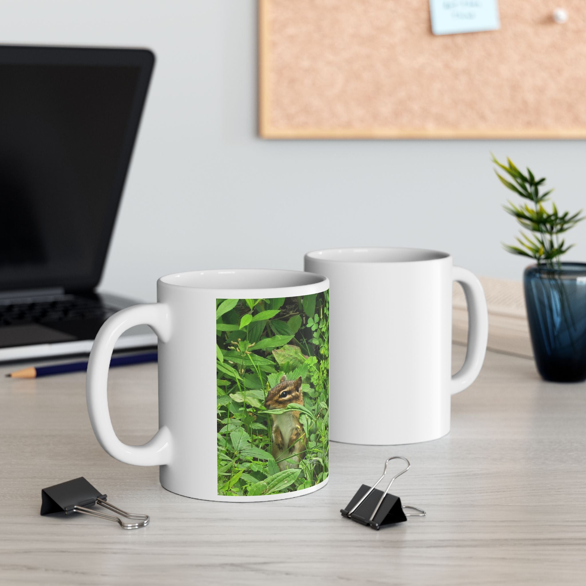 Green Foliage Ceramic Mug — Botanical Coffee Cup (11oz & 15oz)