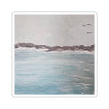 Seaside Calm Kiss-Cut Sticker — Coastal Ocean Art Sticker