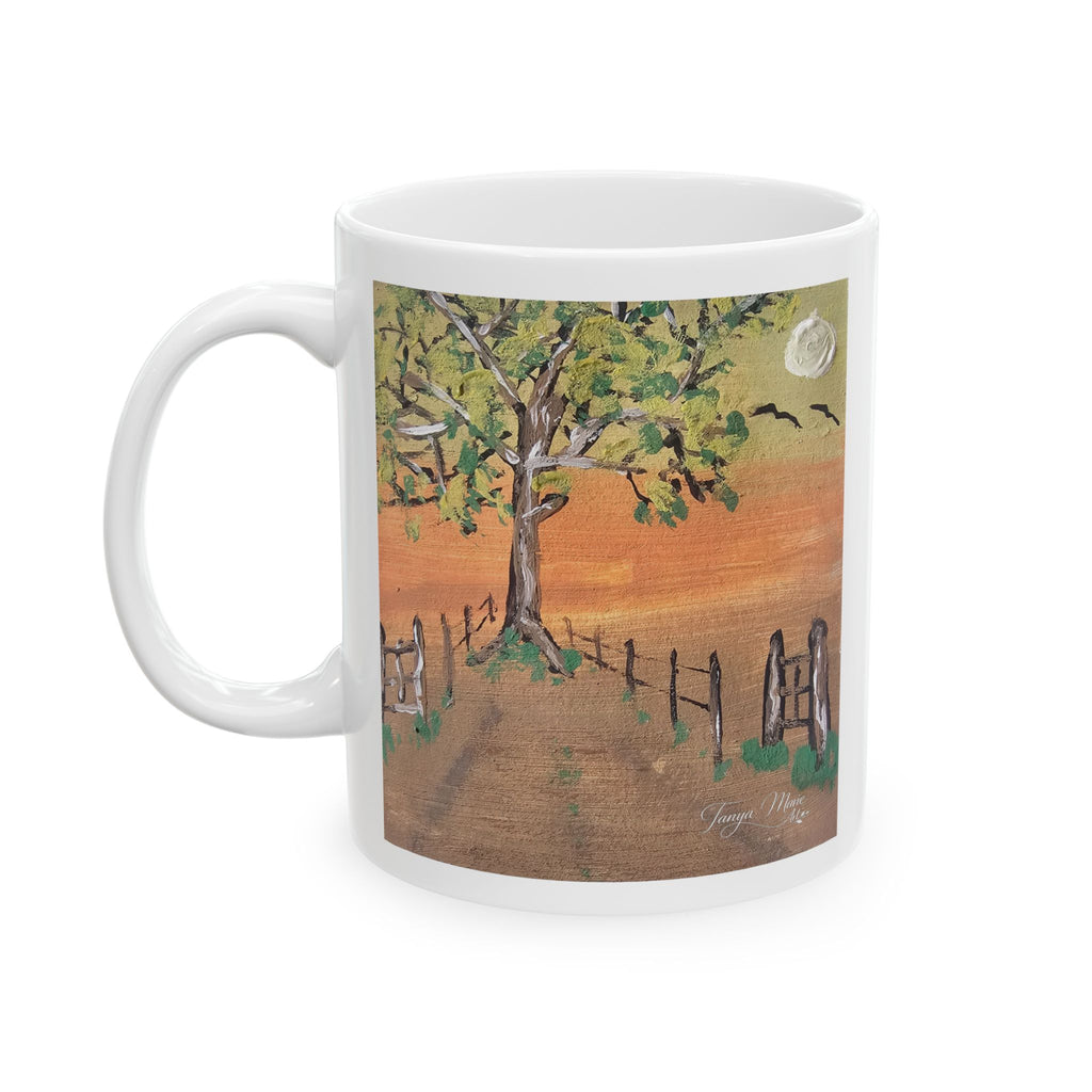 Country Sunset Ceramic Mug — Country Sunset Art Coffee Cup