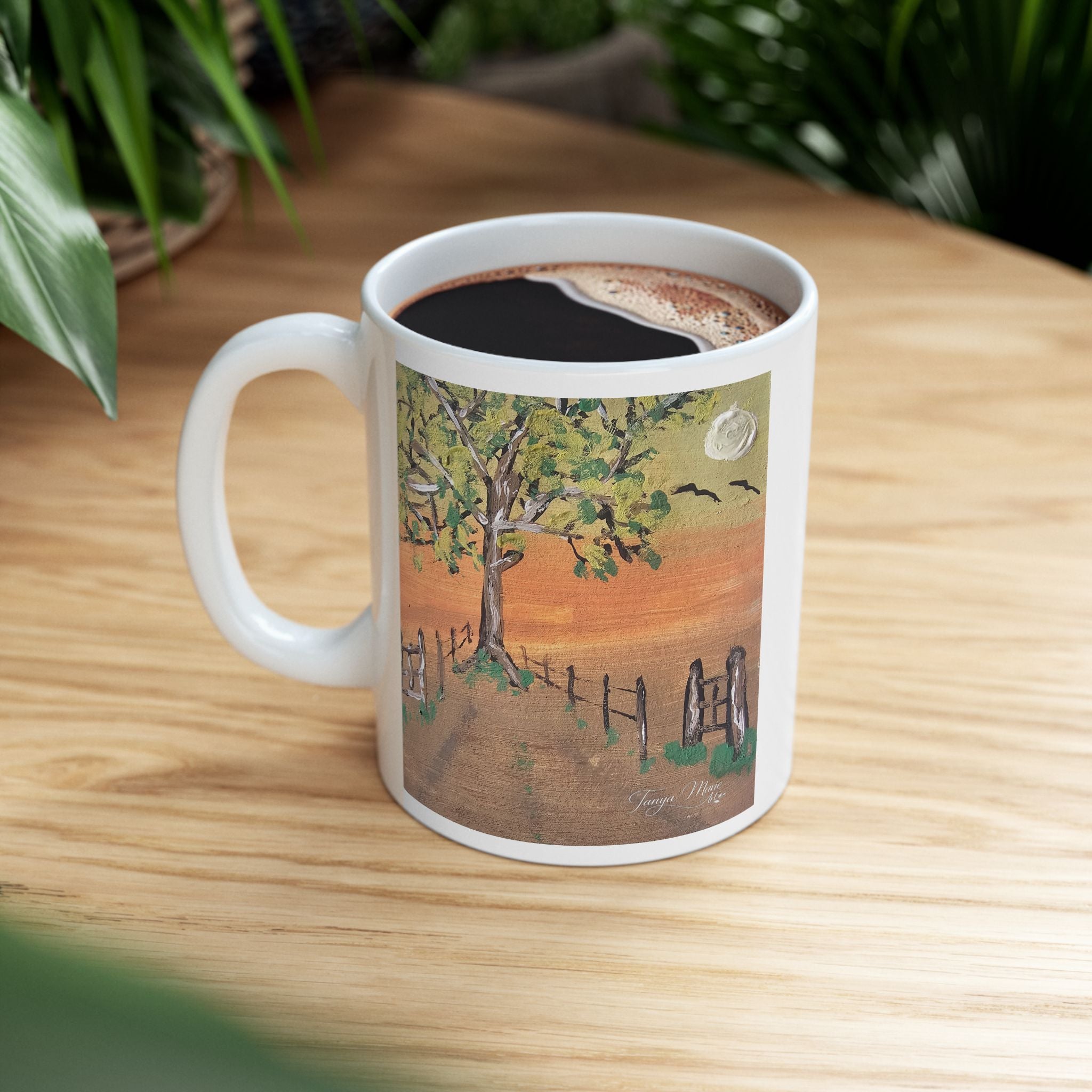 Country Sunset Ceramic Mug — Country Sunset Art Coffee Cup