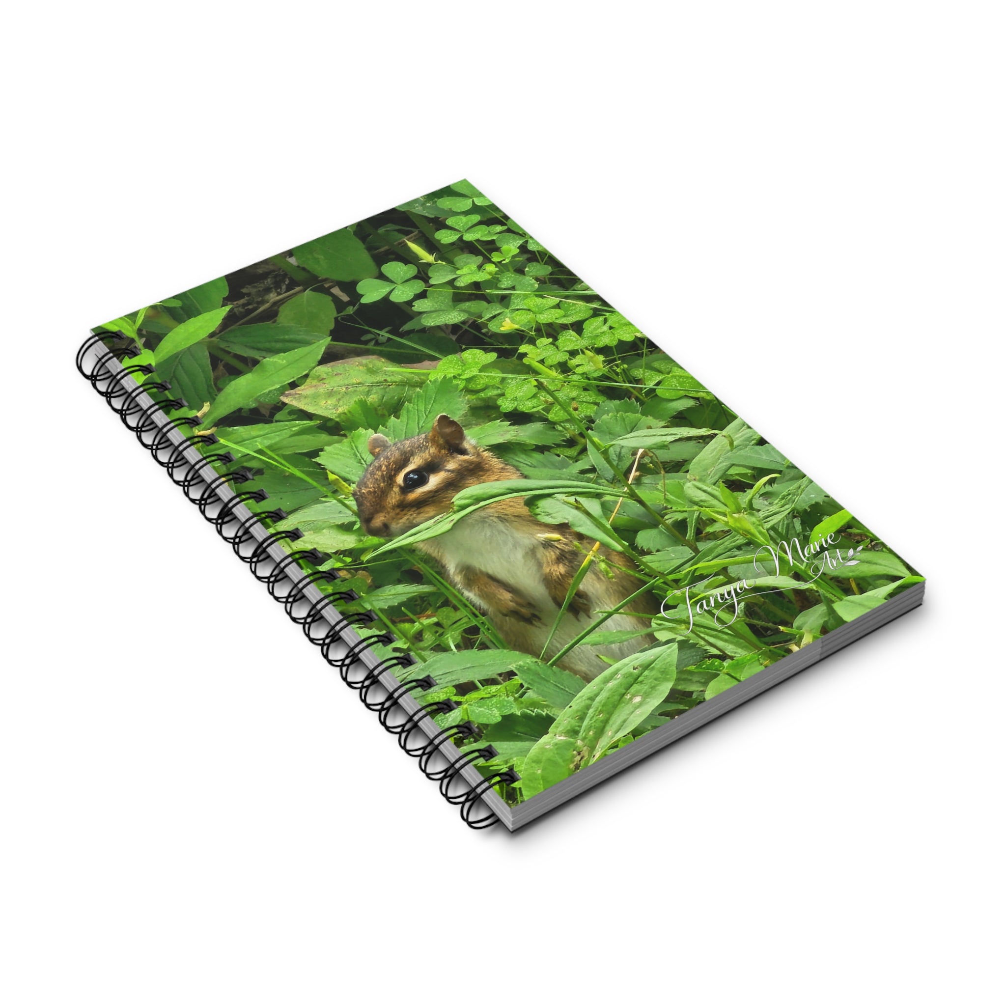 Chipmunk in the Green: Spiral Journal – Nature Photography Notebook