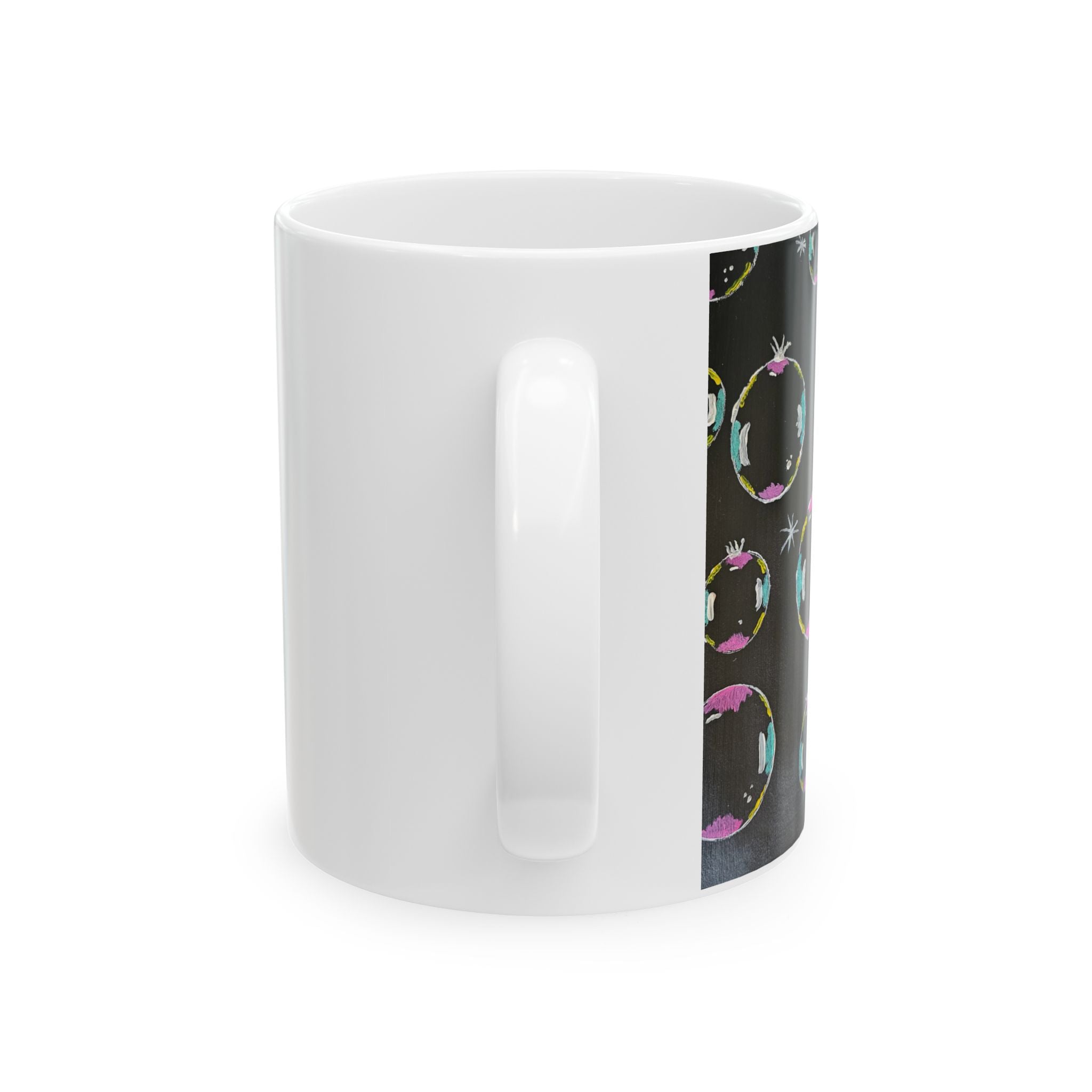 Acrylic Bubbles Ceramic Mug