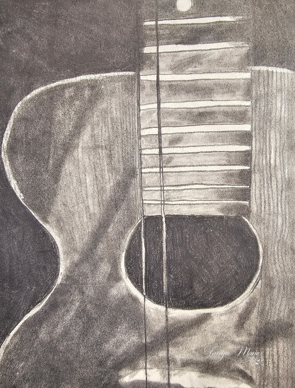 Old Guitar — Digital Art Print Download